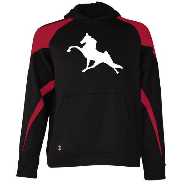 Tennessee Walking Horse Performance (WHITE) 229646 Youth Athletic Colorblock Fleece Hoodie