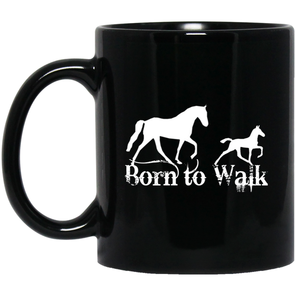 BORN TO WALK BM11OZ 11oz Black Mug