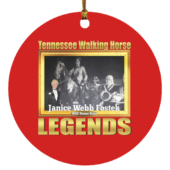 JANICE WEBB FOSTEK (Legends Series)png SUBORNC Circle Ornament