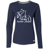 HUNTER JUMPER STYLE 1 (WHITE) 4HORSE 64LTTX Ladies’ Essential Dri-Power Long Sleeve Tee