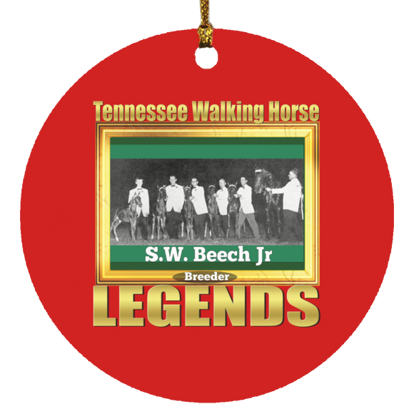 SW BEECH JR (Legends Series) SUBORNC Circle Ornament