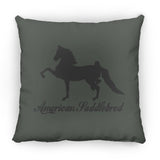 American Saddlebred 2 (black) ZP18 Large Square Pillow