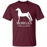 MORGAN STYLE 1 (WHITE) 4HORSE G500 5.3 oz. T-Shirt