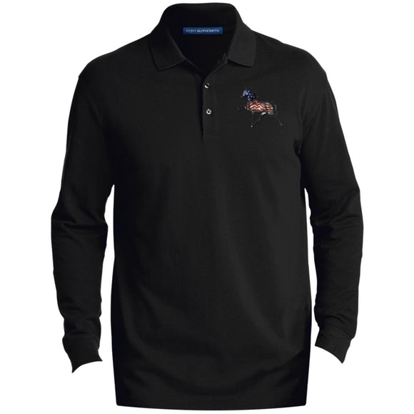 Tennessee Walking Horse Performance All American K8000LS Men's EZCotton™ Long Sleeve Polo