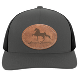 AMERICAN SADDLEBRED ON LEATHER 104C Trucker Snap Back - Patch