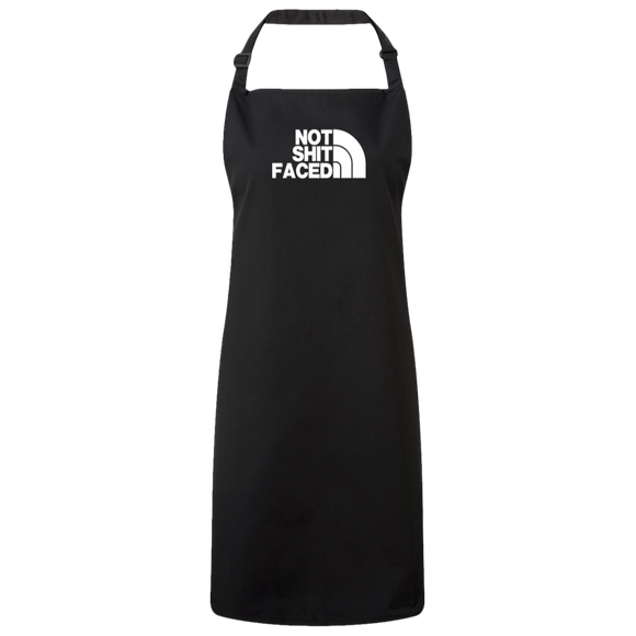NOT SHIT FACED Rectangle Hat RP150 Sustainable Unisex Bib Apron