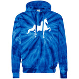 American Saddlebred (white) CD877 Unisex Tie-Dyed Pullover Hoodie