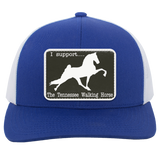 I SUPPORT THE TWH -RECTANGLE 104C Trucker Snap Back - Patch