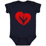 HORSE HEAD HEART 4424 Infant Fine Jersey Bodysuit