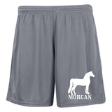 MORGAN 2 1423 Ladies' Moisture-Wicking 7 inch Inseam Training Shorts
