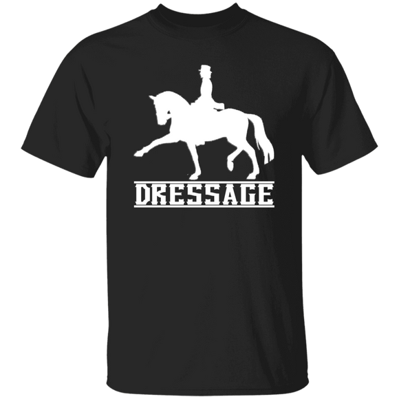 Dressage style 1(WHITE) 4HORSE G500 5.3 oz. T-Shirt