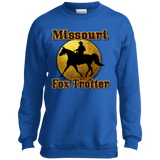 MISSOURI FOX TROTTER 1 PC90Y Youth Crewneck Sweatshirt