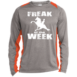 Freak Of The Week ST361LS Long Sleeve Heather Colorblock Performance Tee