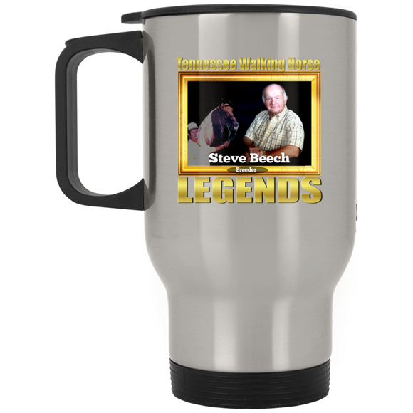STEVE BEECH (Legends Series) XP8400S Silver Stainless Travel Mug