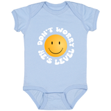 DON'T WORRY HE'S LEVEL (WHITE) 4424 Infant Fine Jersey Bodysuit