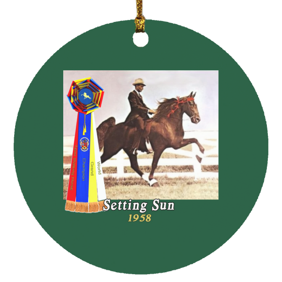WGC SETTING SUN SUBORNC Circle Ornament