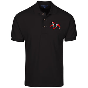 Rebel on the Rail Tennessee Walking Horse Pleasure K420 Cotton Pique Knit Polo