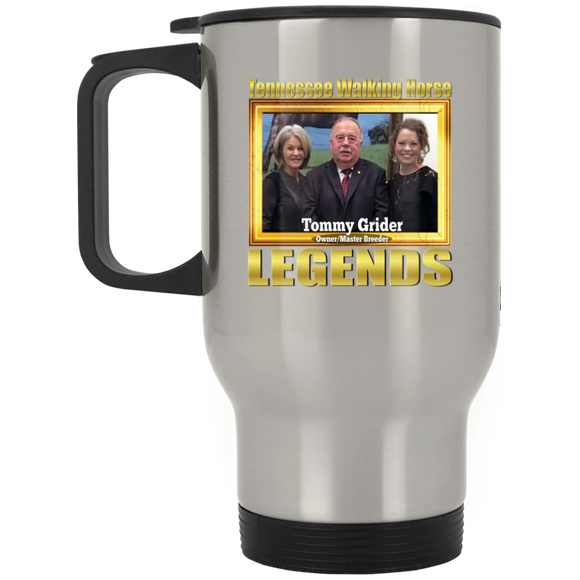 TOMMY GRIDER(Legends Series) XP8400S Silver Stainless Travel Mug