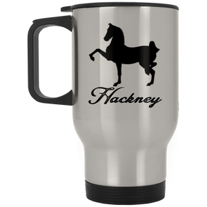 HACKNEY DESIGN 1 (black) 4HORSE XP8400S Silver Stainless Travel Mug