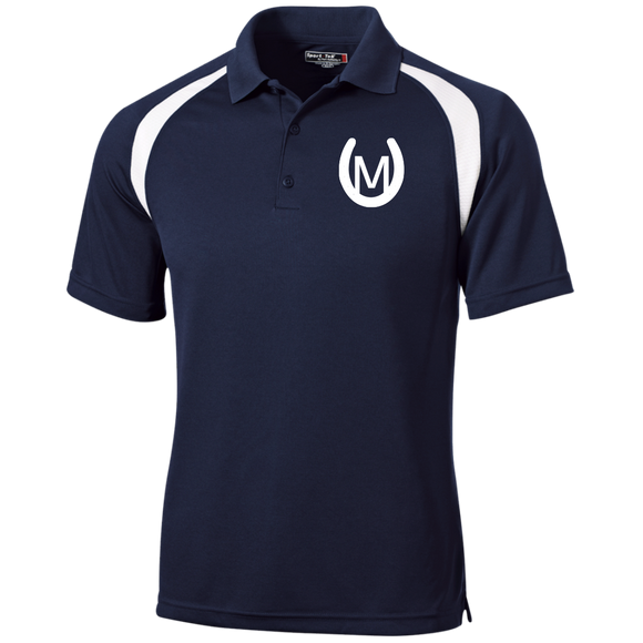 MANES RANCH (white) T476 Moisture-Wicking Tag-Free Golf Shirt
