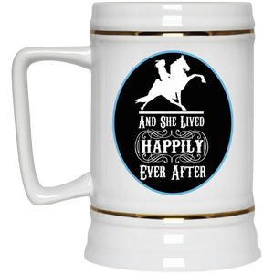 SHE LIVED HAPPY EVERY AFTER TWH PERFORMANCE 22217 Beer Stein 22oz.