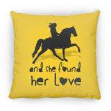 SHE FOUND HER LOVE (TWH pleasure)Bblack art ZP14 Small Square Pillow