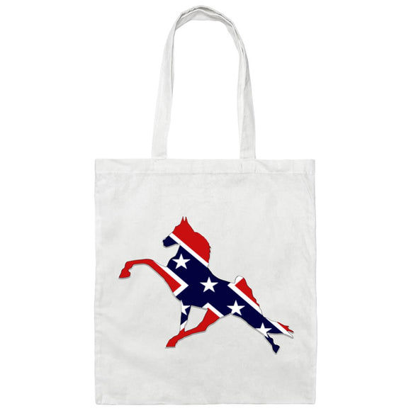 Rebel on the Rail Tennessee Walking Horse Performance BE007 Canvas Tote Bag