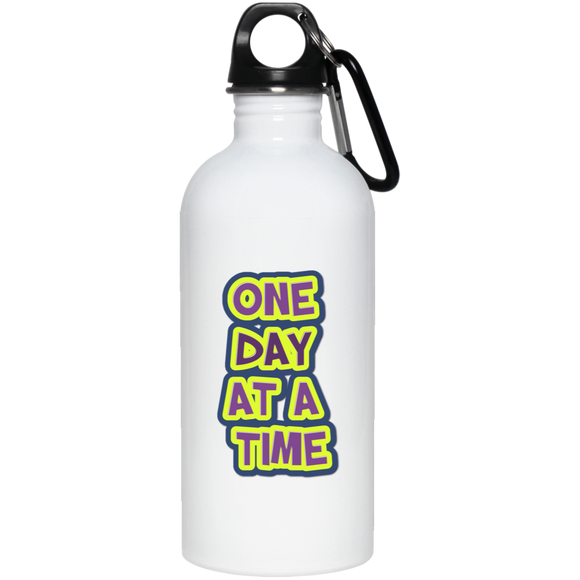 ONE DAY AT A TIME (RECOVERY) 23663 20 oz. Stainless Steel Water Bottle