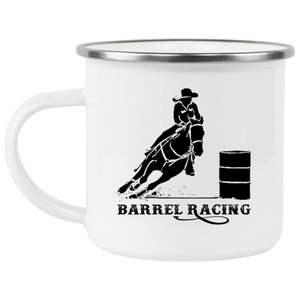BARREL RACING STYLE 1 4HORSE 21271 Enamel Camping Mug