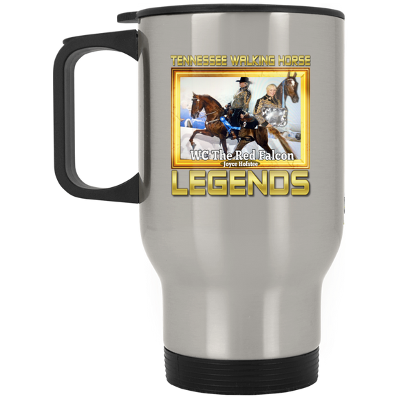 THE RED FALCON(Legends Series) XP8400S Silver Stainless Travel Mug