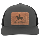 MISSOURI FOX TROTTER ON LEATHER 104C Trucker Snap Back - Patch