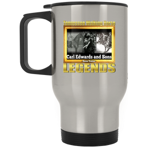 CARL EDWARDS AND SONS (Legends Series) XP8400S Silver Stainless Travel Mug