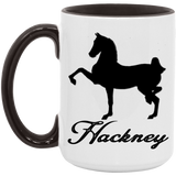 HACKNEY DESIGN 1 (black) 4HORSE AM15OZ 15oz. Accent Mug