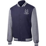 BLACKBURN STABLES (WHITE) ST270 Fleece Letterman Jacket