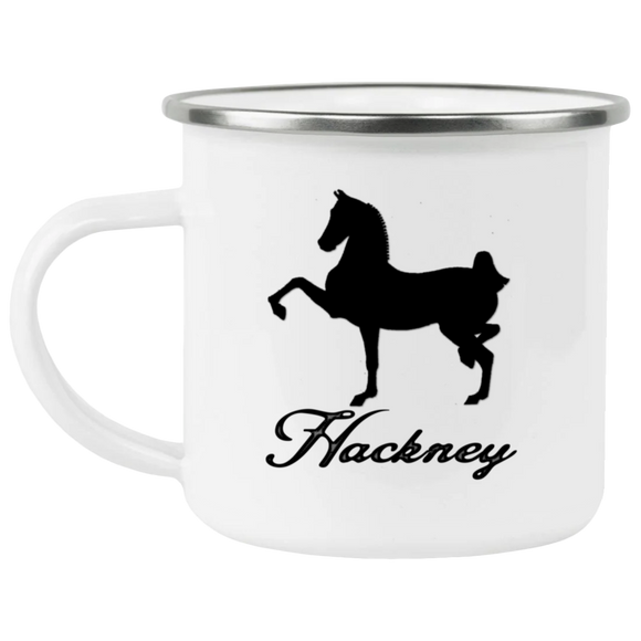 HACKNEY DESIGN 1 (black) 4HORSE 21271 Enamel Camping Mug