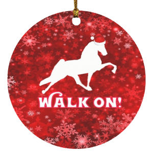 WALK ON ORNAMENT RED SNOW FLAKE WALK ON RED SNOWFLAKE (4 SHAPES)