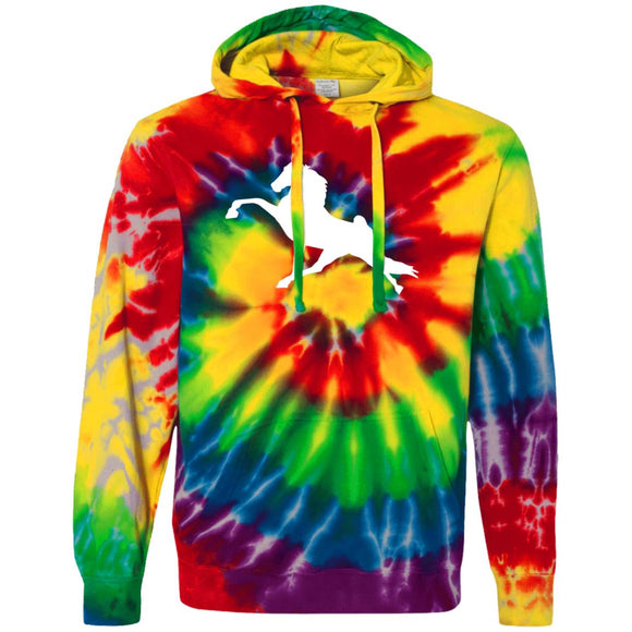 Tennessee Walking Horse Performance (WHITE) CD877 Unisex Tie-Dyed Pullover Hoodie