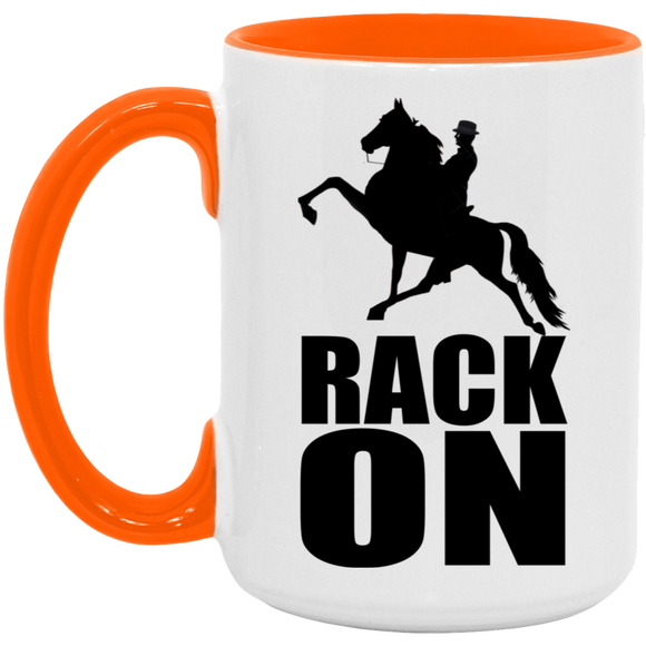 RACK ON Racking (black art) AM15OZ 15oz. Accent Mug
