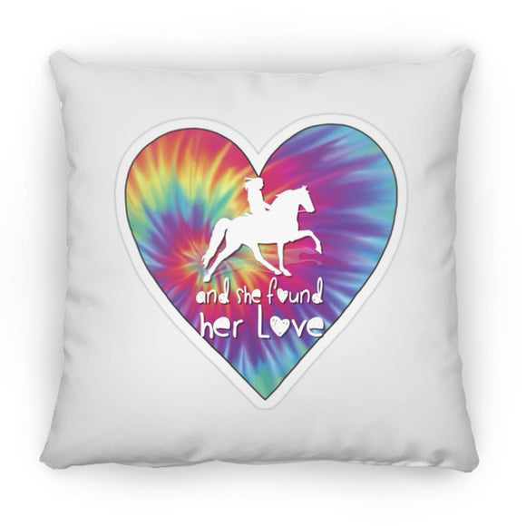 SHE FOUND HER LOVE TWH PLEASURE HEART ZP18 Large Square Pillow