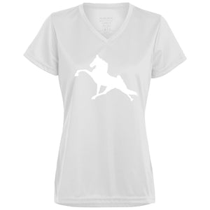 Tennessee Walking Horse Performance (WHITE) 1790 Ladies’ Moisture-Wicking V-Neck Tee