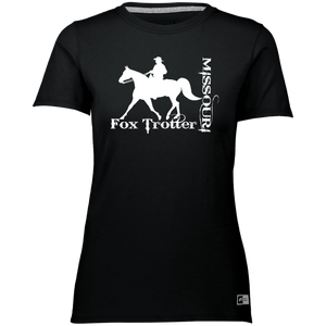 MISSOURI FOX TROTTER (white) 4HORSE 64STTX Ladies’ Essential Dri-Power Tee