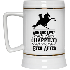 HAPPILY EVER AFTER (TWH Performance) Blk 22217 Beer Stein 22oz.