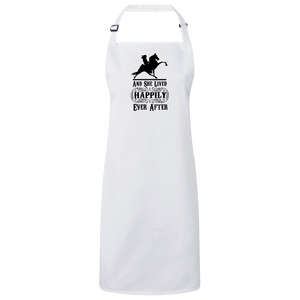 HAPPILY EVER AFTER (TWH Performance) Blk RP150 Sustainable Unisex Bib Apron