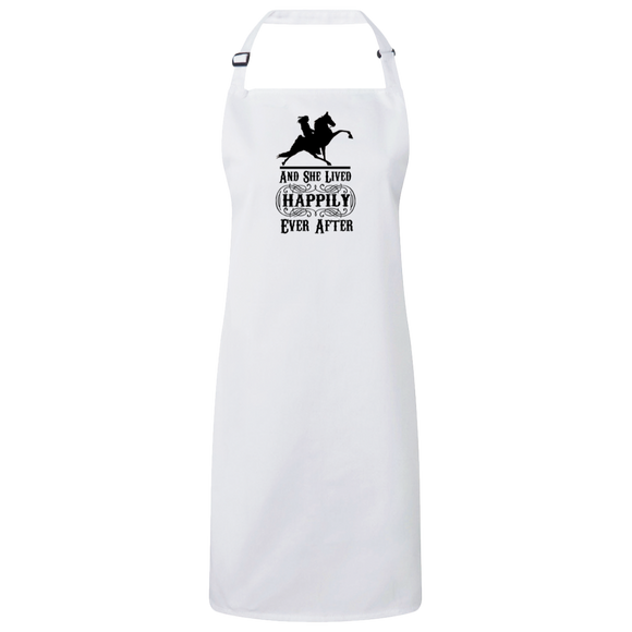 HAPPILY EVER AFTER (TWH Performance) Blk RP150 Sustainable Unisex Bib Apron