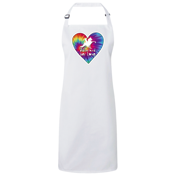 Tennessee Walking Horse  SHE FOUND HER LOVE TWH PERF HEART RP150 Sustainable Unisex Bib Apron