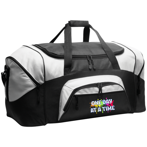 ONE DAY AT A TIME PAINT BALLS 2 (RECOVERY) BG99 Colorblock Sport Duffel