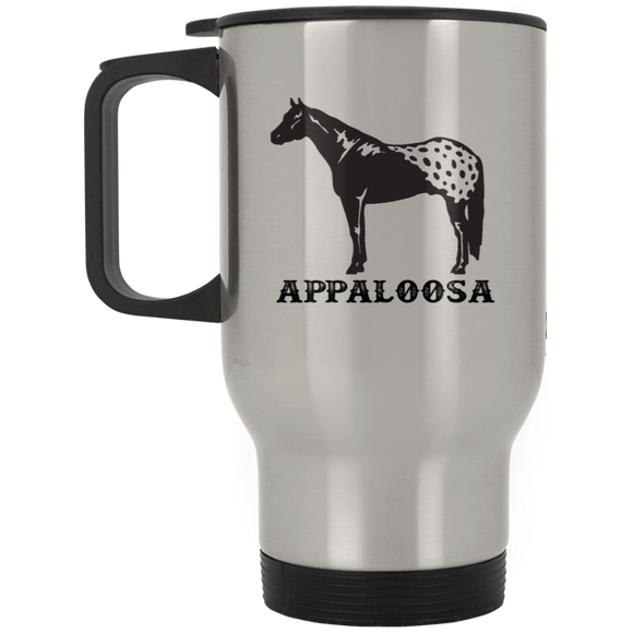 APPALOOSA ART TUMBLER 4HORSE XP8400S Silver Stainless Travel Mug