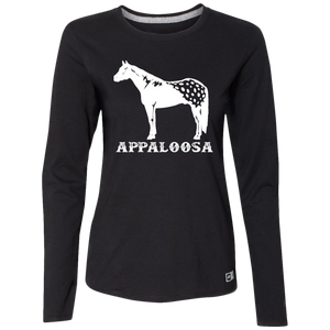 APPALOOSA STYLE 1 4HORSE WHITE 64LTTX Ladies’ Essential Dri-Power Long Sleeve Tee