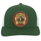 JOHN ALLAN CALLAWAY (Legends Series) Round Leather Patch 104C Trucker Snap Back - Patch