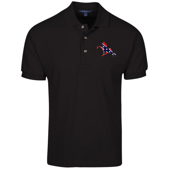 Rebel on the Rail Tennessee Walking Horse Performance K420 Cotton Pique Knit Polo